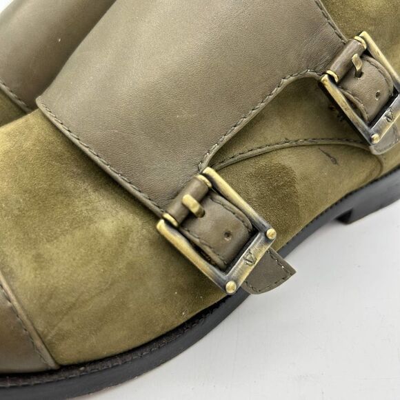 VC Signature by Vince Camuto 7M    Ankle Booties    Green Vi-Tallon Leather - Picture 4 of 11